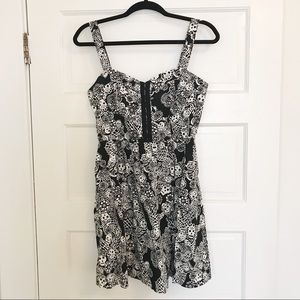 Hot Topic Sugar Skull Print Sun Dress